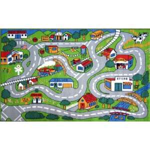 Country Time Driving L.A.Childs Area Rug FT 003 