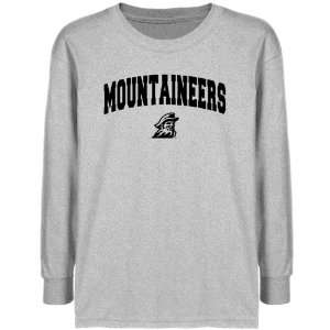  NCAA Appalachian State Mountaineers Youth Ash Logo Arch T 