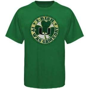   Miami Hurricanes Kelly Green It Was Gameday T shirt