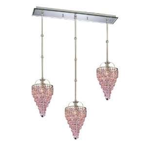  Pecaso Lighting 8712 S RO ST Cubix Pendant with Strass 