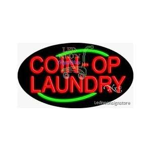  Coin Op Laundry Neon Sign 17 Tall x 30 Wide x 3 Deep 