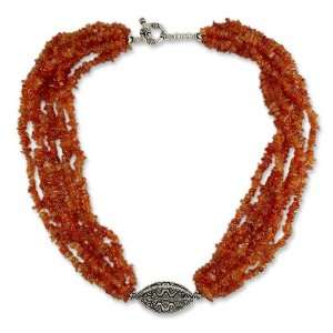    Carnelian beaded necklace, Natural Sophistication Jewelry
