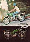 1968 Yamaha Twin 125 Scrambler Motorcycle Magazine Ad.  