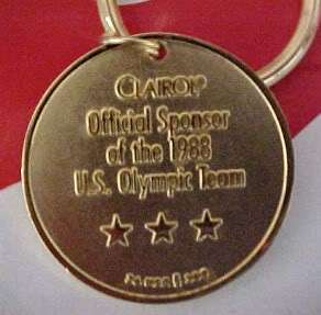 CLAIROL 1988 U.S. OLYMPIC TEAM SPONSOR KEY CHAIN  