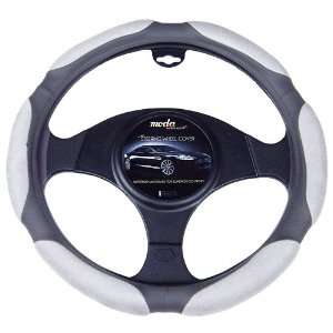 Moda Motorsports 9044 Grey Small Ergo Supreme Leather Steering Wheel 