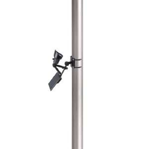 Moonrays 92320 100 Lumen Solar Flag Pole Light Kit with Rechargeable 