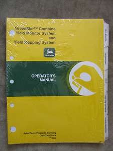 John Deere Greenstar Combine Yield Monitor Mapping Manual 9400 9500 