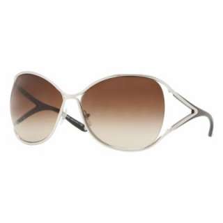Authentic Versace VE 2111 100013 Silver / Brown Gradient Sunglasses 