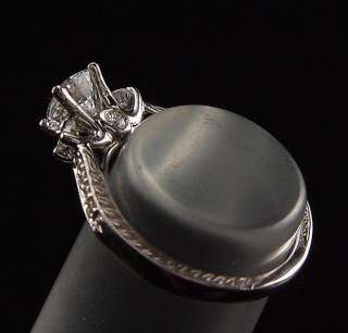 AMAZING $3290 TRADITIONAL PLATINUM SCOTT KAY DIAMOND ENGAGEMENT RING 
