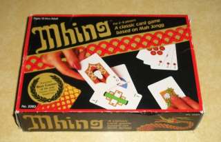MHING CLASSIC BOARD CARD GAME MAHJONG MAH JONGG c1983 SUNTEX PINYIN MA 