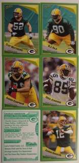 2001   2010 GREEN BAY PACKER CARDS POLICE SET A ROGERS  