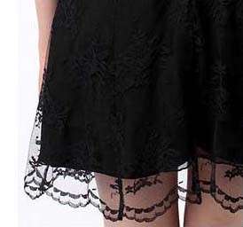 NWT $98 Nom De Plume YaYa Black Lace Evening Dress sz 8  