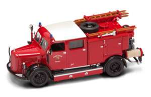 Yat Ming 1/43 50 Mercedes Benz TLF 15 Fire Engine RED  