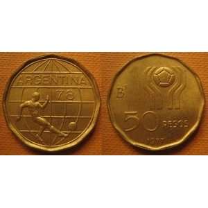   Argentine Coins World Cup 1978 Soccer Futbol Football 