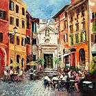   ROME CITY ARCHITECTURE 24 Original MODERN Oil Painting YARY DLUHOS