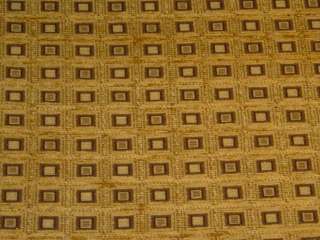 Checkered Flag Gold Brown Black Upholstery Fabric bty  