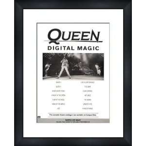  QUEEN Digital Magic   Custom Framed Original Ad   Framed 