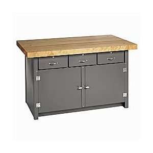 POLLARD Lifetime Cabinet Workbenches   Green  Industrial 