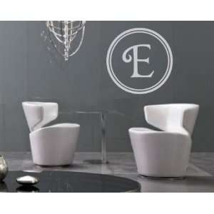 Letter E Monogram Letters Vinyl Wall Decal Sticker Mural Quotes Words 