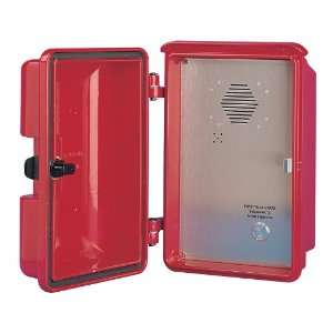   To Operate Outdoor No Dial Speaker Telephone, Red