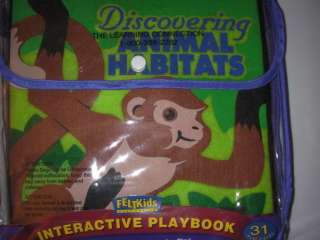 Discovering Animal Habitat Felt Book by Felt Kids NEW  