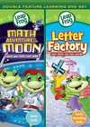 LeapFrog Math Adventure to The Moon/Letter Factory (DVD, 2010)