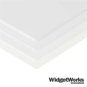 WHITE Styrene Thermoform Plastic Sheets 1/16 x 12 x 12 Sheets   12 
