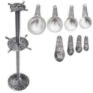  Tin Woodsman Pewter SuperPost, Measuring Cup and Spoon Set 