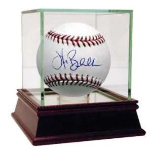  Hank Blalock Autographed Baseball Sports Collectibles
