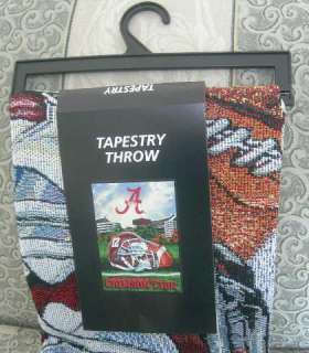   Crimson Tide Tapestry Throw Gift Blanket NCAA Football Tean Logo NIP