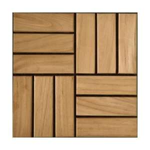  Teak Interlocking Wood Deck Tiles Parquet   Select / 12 in 