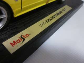 J03   Maisto Special Edition 1999 Mustang GT   Yellow 118  