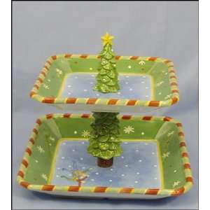 Sango Christmas in the City 2 Tier Tray 