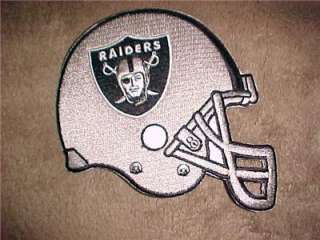 Oakland RAIDERS 4.5X 4.5HELMET PATCH  Embroidered  