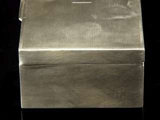 fine Quality Sterling Silver Table/Desktop cigarette box in very 