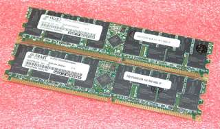 Smart Modular 4GB Kit 2x 2GB DDR400 PC3200 ECC Reg Server Memory 