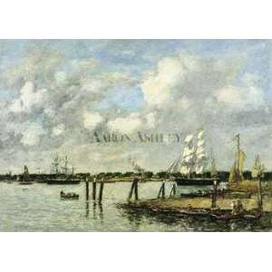 Lameuse a Rotterdam Eugene Louis Boudin. 30.00 inches by 21.25 inches 