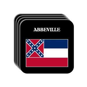  US State Flag   ABBEVILLE, Mississippi (MS) Set of 4 Mini 