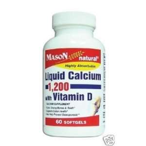  Mason Vitamins LIQUID CALCIUM 1200W/D SOFTGELS #60 