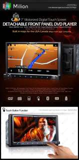 G2223U *US Stock* Milion In Dash 7 HD LCD 2Din Car GPS iPod DVD 