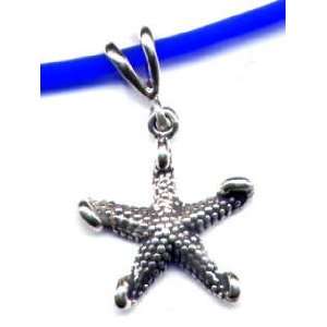    14 Blue Starfish Necklace Sterling Silver Jewelry