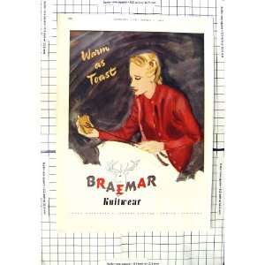  1946 Advertisement Braemar Knitwear Colour Print