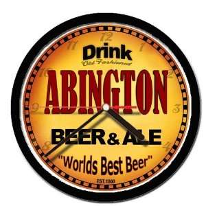  ABINGTON beer and ale wall clock 