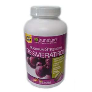 TruNature Resveratrol Maximum Strength with Red Wine Extract 250mg 