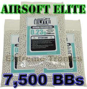 7500 .23g 0.23g Airsoft Elite Precision Seamless BBs BB  