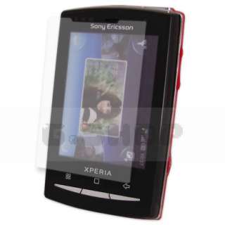   Cover + Film For Sony Ericsson Xperia X10 Mini Pro Black p2  