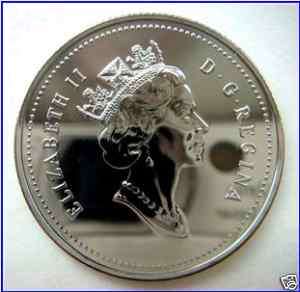 2001 (Rare No P) Canada Eliz II Uncirculated 25 Cent  