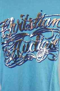 2010 Christian Audigier T Shirt CA Script Tee  