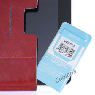 PIQUADRO iPad Holder Genuine Leather RED AC2544B2/R NEW ITALIAN DESIGN 