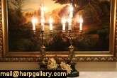   marble candelabra were electrified many years ago the black and green